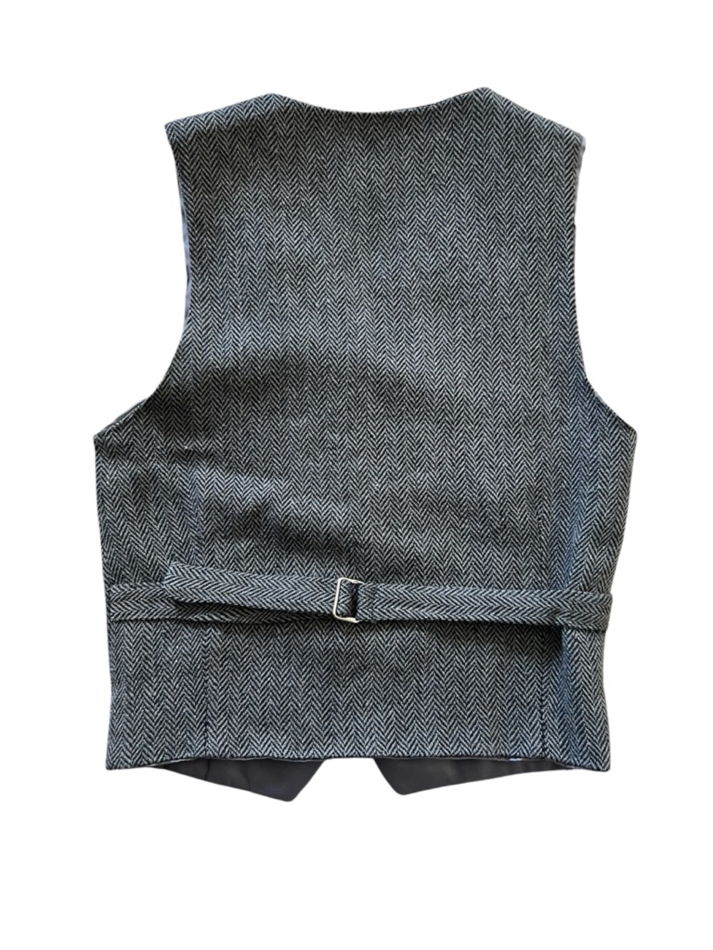 Born to Love Boys Grey Herringbone Vest | 5T - Picture 2 of 3